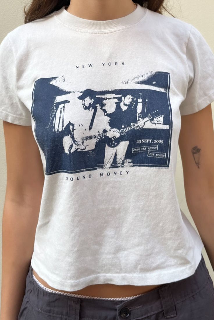 Vintage 2005 New York Band Graphic Tee | Indie Sleaze Archive Aesthetic